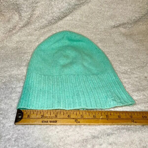 J. Crew Knit Hat Mint Green One Size small Flaw